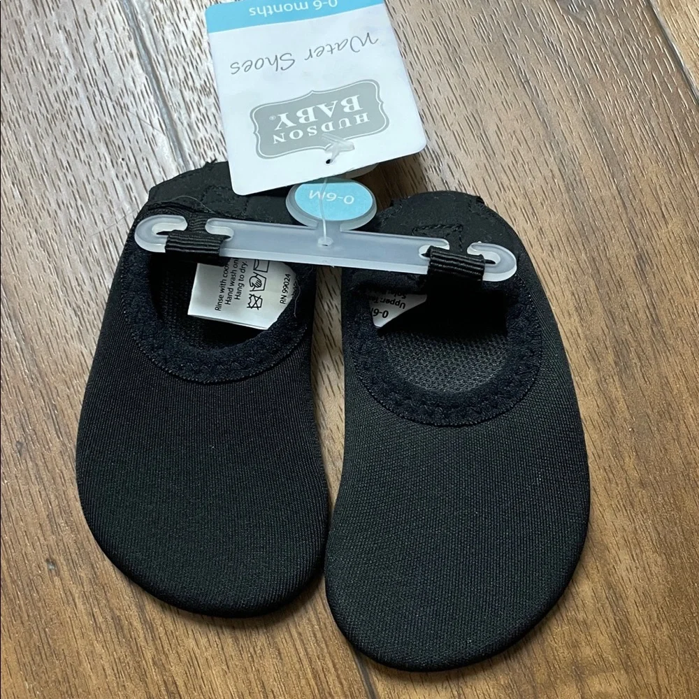 Hudson Baby Black Water Swim Shoes Unisex 0-6 Months